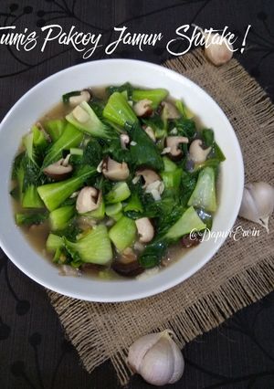 Foto resep Tumis Pakcoy Jamur Shitake