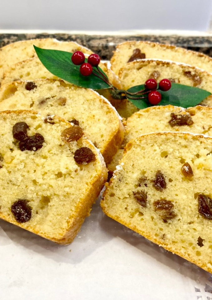 Una foto de Pastel de requesón y pasas “sin gluten “