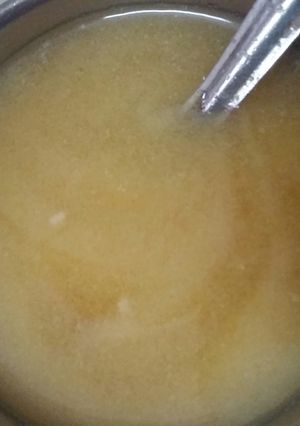 A picture of Homemade ghee from butter.