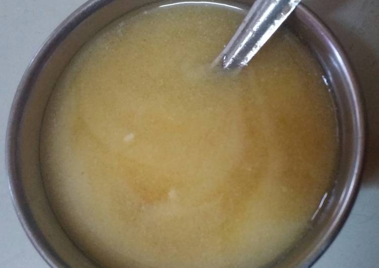 Homemade ghee from butter