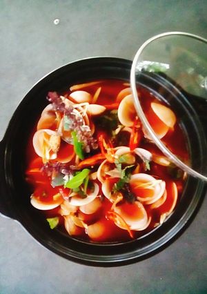 Hình của món Nghêu Hấp Thái !.