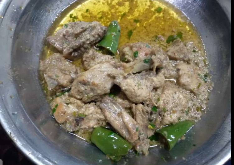 Recipe of Any-night-of-the-week Hare masali ki chicken