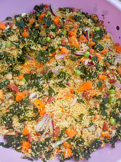 A picture of Vegetable dambun couscous.