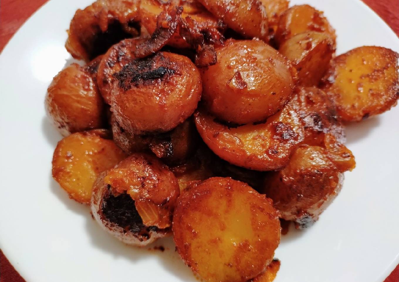 Tomato fried potatoes