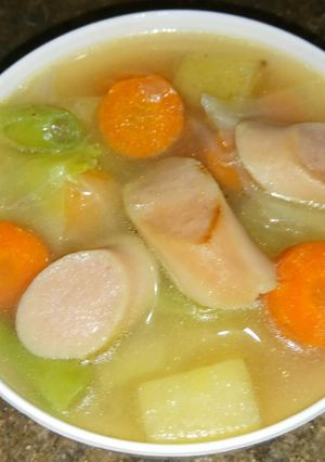 Foto resep Sup sosis sederhana