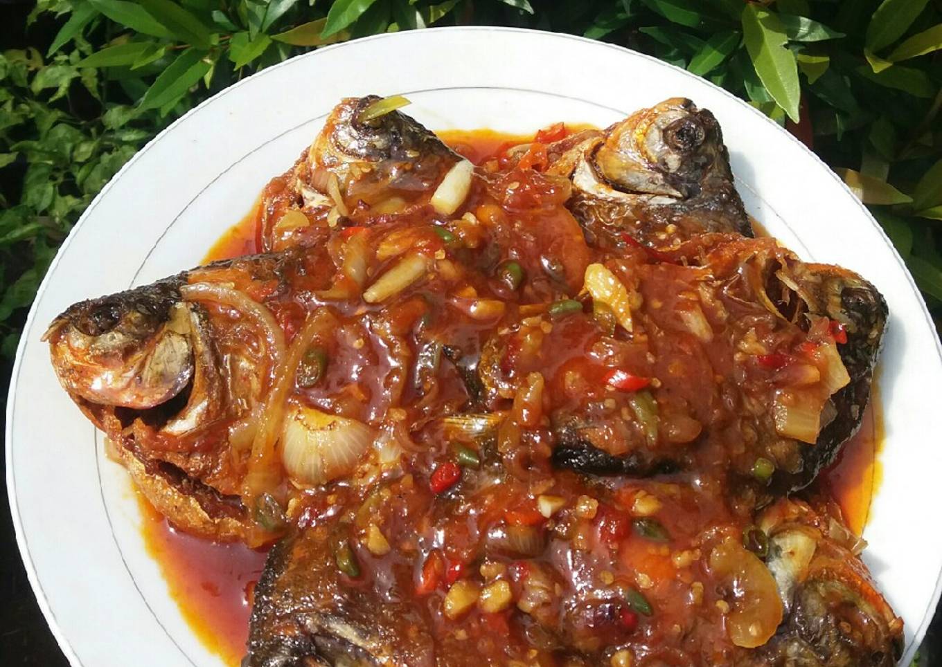 Baronang rica rica asam manis