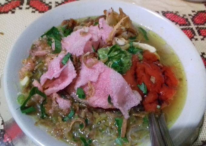 Soto Padang (persiapan menu di meja lebaran Idul fitri)