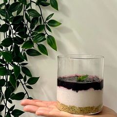 High Protein Healthy Blueberry 🫐 Cheesecake A picture of High Protein Healthy Blueberry 🫐 Cheesecake.