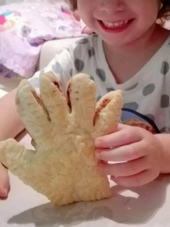 Pasos sencillos para Hacer Bocadillo o empanada para niños  que Delicioso