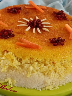 عکسی از دستور ته چین هویج پلو