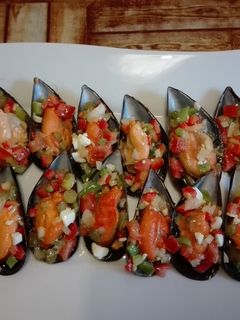Una foto de Mejillones a la vinagreta