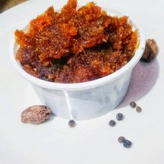 A picture of Amla jam / gooseberry jam.