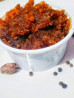 A picture of Amla jam / gooseberry jam.