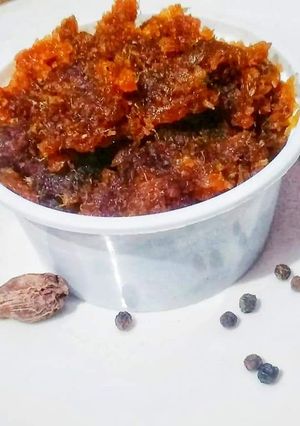 A picture of Amla jam / gooseberry jam.