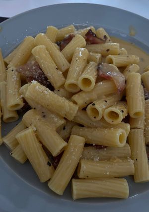 Una foto de Pasta alla carbonara