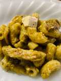 Garlic & Pesto Pasta with Chicken - Quick & Easy - use any pasta
