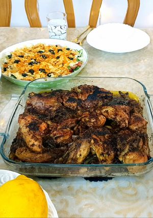 صورة لوصفة صينية دجاج بالبصل / صينية مسخن
