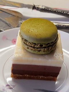 Una foto de Tarta tres chocolates