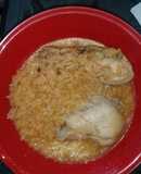 Arroz Rojo con pollo
