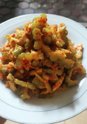 Foto resep Oseng Pare tempe pedas gk ribet