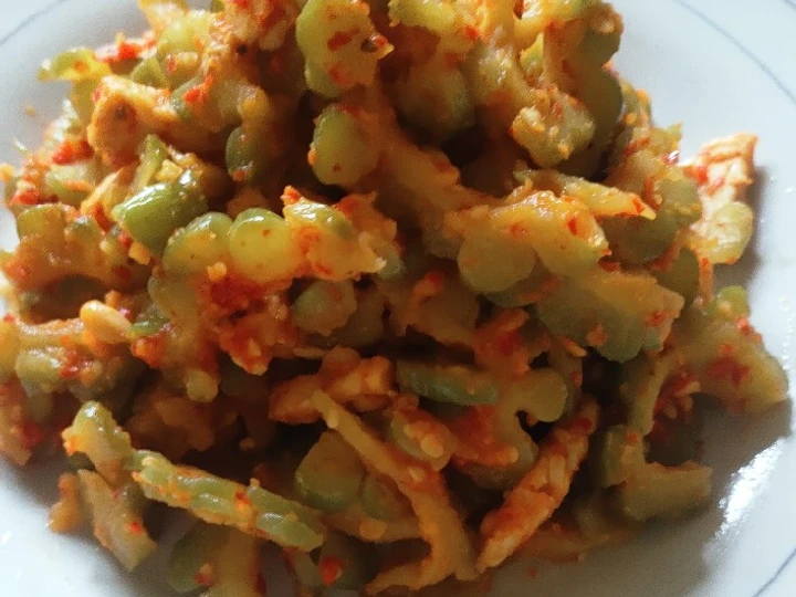 Langkah Mudah untuk Menyiapkan Resep Oseng Pare tempe pedas gk ribet yang Enak Banget Anti Ribet, Sempurna