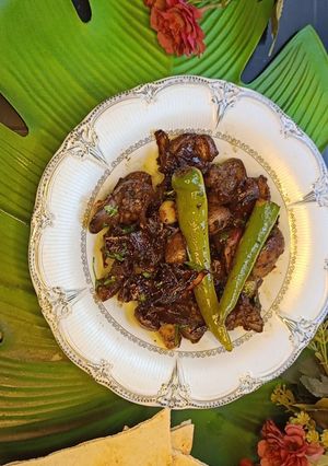 صورة لوصفة كبده الفراخ بطريقه جديده ومختلفه 🤤🤤