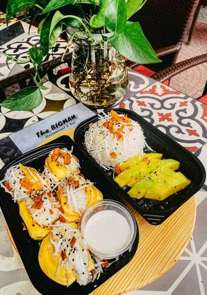 Hình của món Xôi mít, xôi xoài.