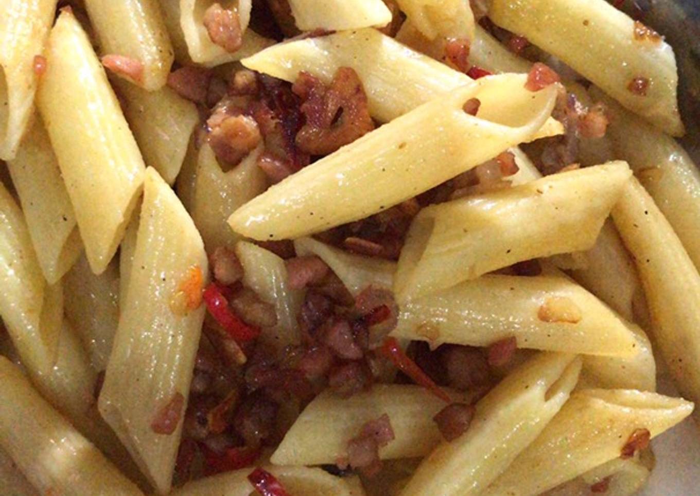 Resep Penne aglio olio with spicy tuna yang Menggugah Selera