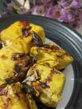 Tahu goreng sambal kecap pedas