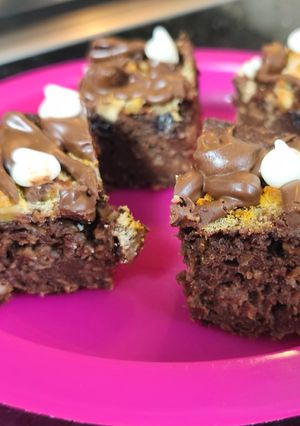 Una foto de Budín de chocolate y frutas sin azúcar