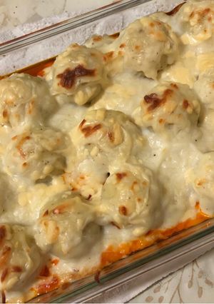 Foto resep Potato ball dengan dengan saus bechamel