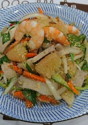 Hình của món Gỏi Bưởi.