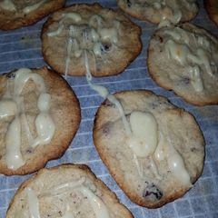 A picture of Gluten free Cranberry Orange almond cookies.