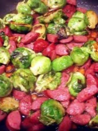 Recipe Spicy Sweet Sausage Skillet w Rice the Awesome  Really delicious