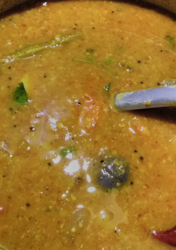 ஹோட்டல் ஸ்டைல் கதம்ப சாம்பார் 🥕🍆🥔🌰🌶️ செய்முறை முக்கிய புகைப்படம்