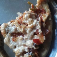 Homemade healthy pizza A picture of Homemade healthy pizza.