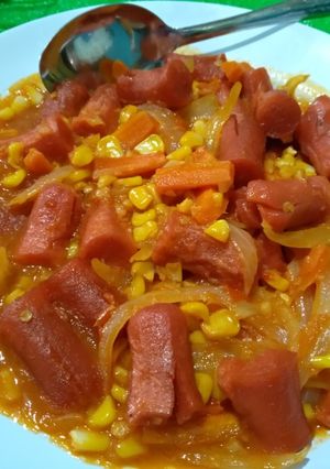 Foto resep Sosis asam manis pedas