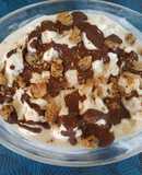 Helado saludable de plátano y chocolate