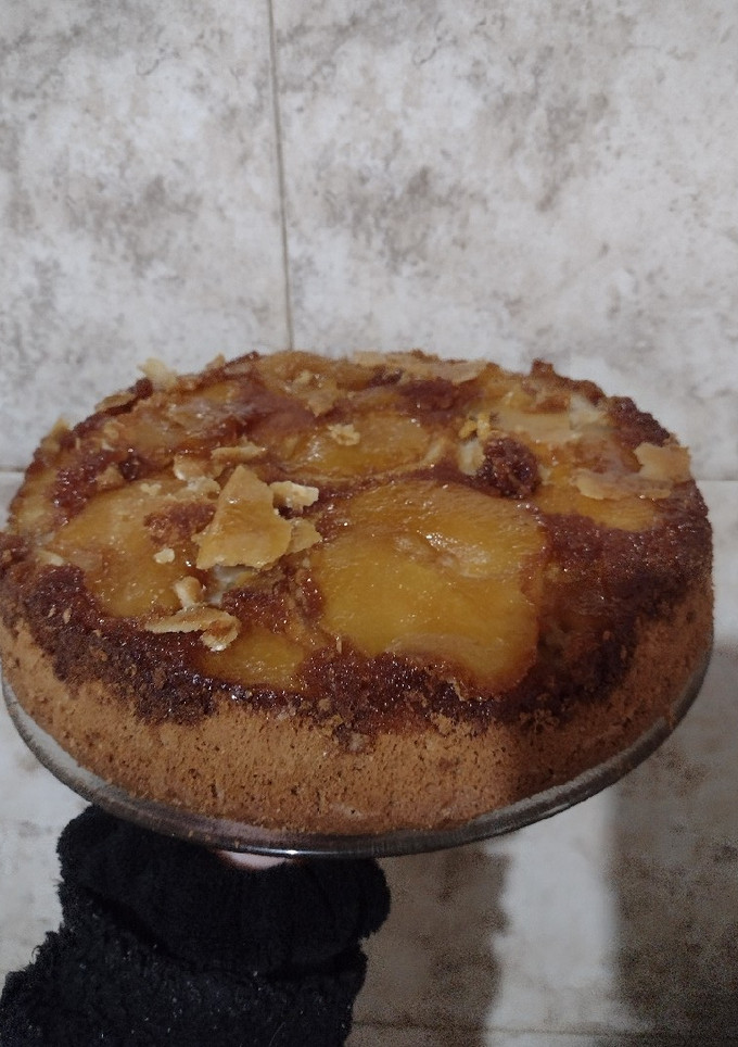 Una foto de Torta de manzana invertida 🍎🍏