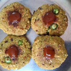 A picture of Leftover bread crust cutlet.