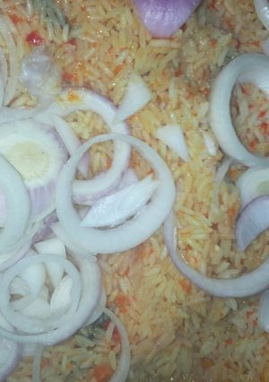A picture of Jallof rice.