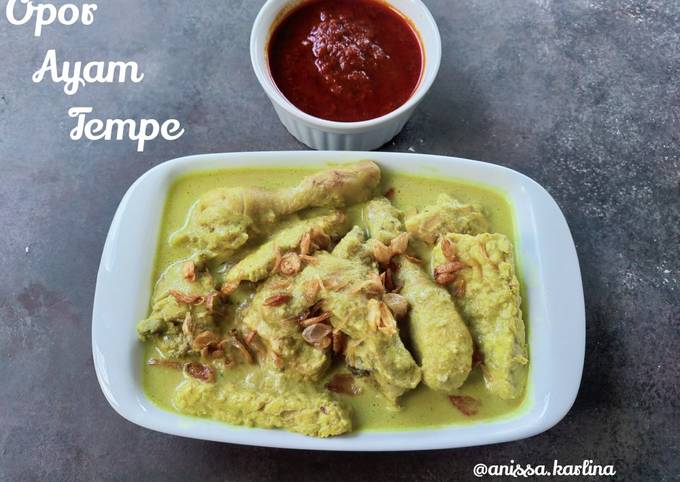 Opor Ayam Tempe - cookandrecipe.com