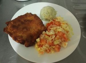 Una foto de Lomito de cerdo apanado