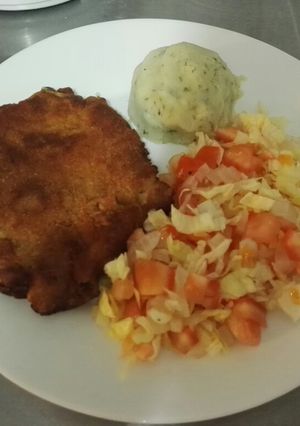 Una foto de Lomito de cerdo apanado