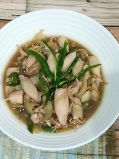 Foto resep Cumi Asin Saus Tiram