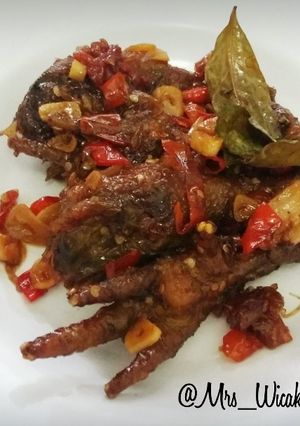 Foto resep Ceker kepala ayam kecap pedas