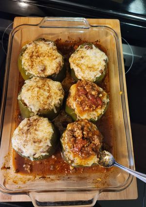 A picture of Stuffed Bell Peppers 🫑.