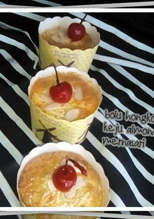 Foto resep Bolu hongkong keju almond