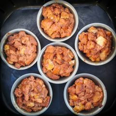 A picture of Nutella and Banana Bread Pudding.