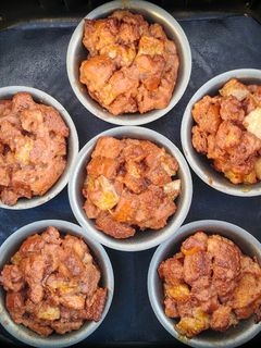 A picture of Nutella and Banana Bread Pudding.